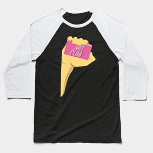 Art Club - Fight Club Parody Baseball T-Shirt